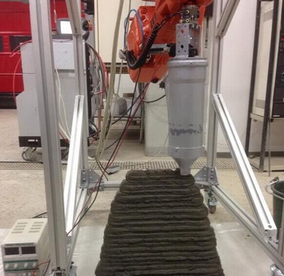 混凝土、混凝土3D打印機(jī)、可移動混凝土3D打印機(jī)