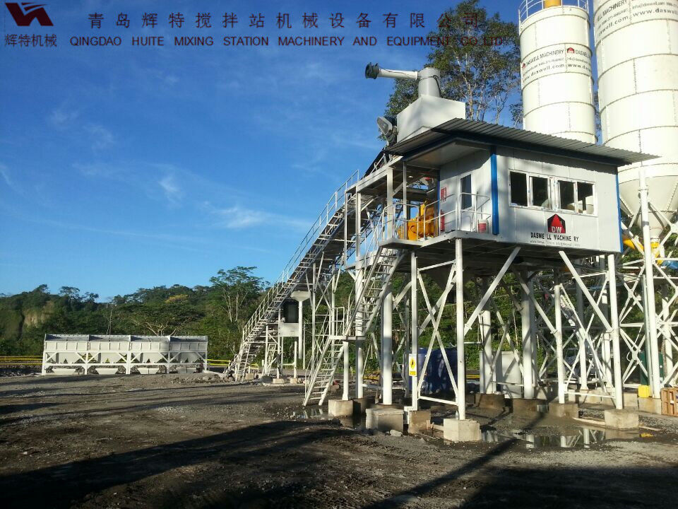 輝特混凝土攪拌站HZS90攪拌臂布置合理，攪拌性能強(qiáng)